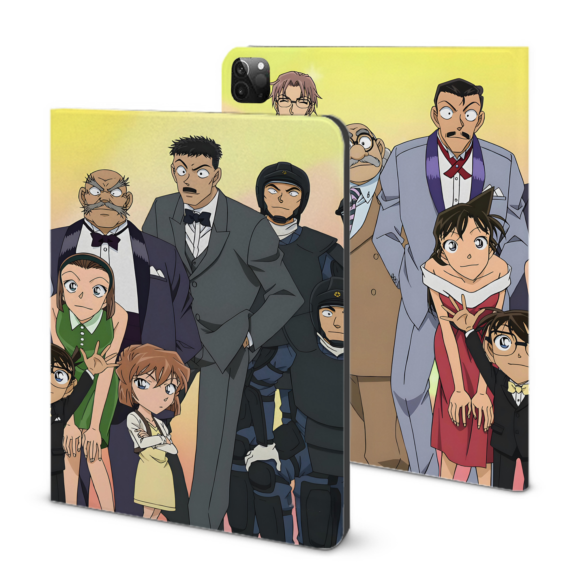 （画像用） 名探偵コナン Detective Conan IPadケース ペンホルダー付き ブックスタイルデザイン